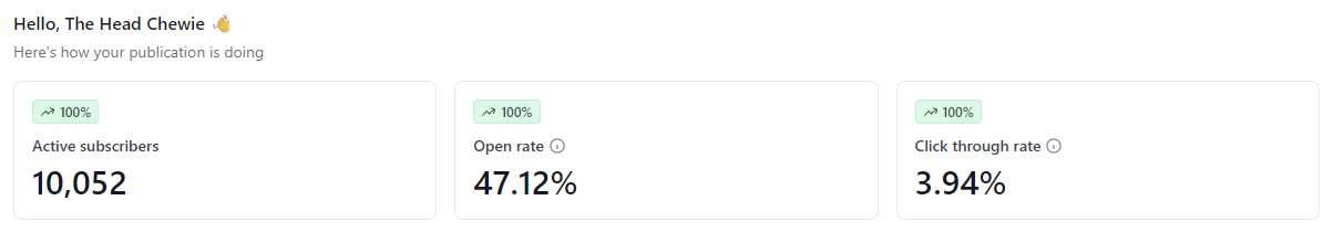 Newsletter Performance Metrics